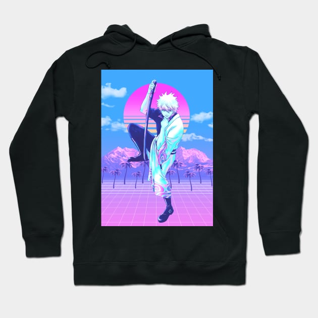 Gintama vaporwave Hoodie by San Creative